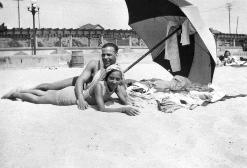 Verna Williams at Santa Monica Beach in 1931